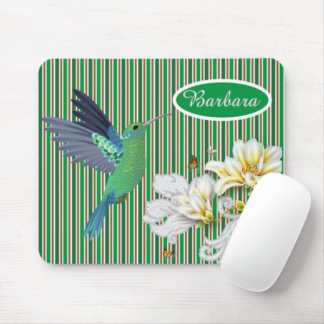 Tapis De Souris Oiseau Humming customisé En Été (Avec souris)