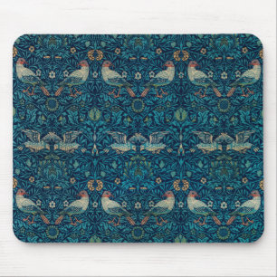 Tapis De Souris Oiseau par William Morris, textile d'art de jardin