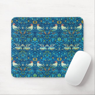 Tapis De Souris Oiseaux bleus botanique vintage William Morris