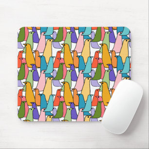 Tapis De Souris Oiseaux colorés