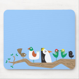 Tapis De Souris Oiseaux dans un arbre