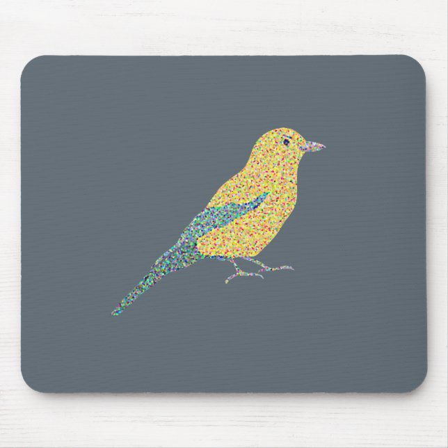 Tapis De Souris Oiseaux de hippie (Devant)