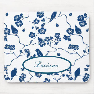Tapis De Souris Oiseaux de Toile contemporains & Flore