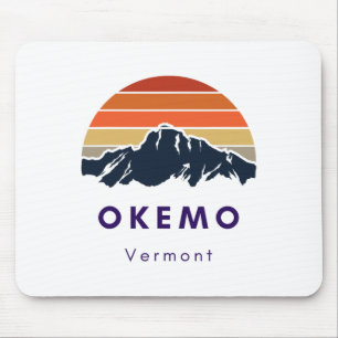Tapis De Souris Okemo Vermont Ski Snowboard Randonnées Cadeaux Pou