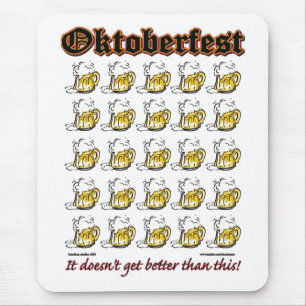 Tapis De Souris Oktoberfest 25 Tasses de bière
