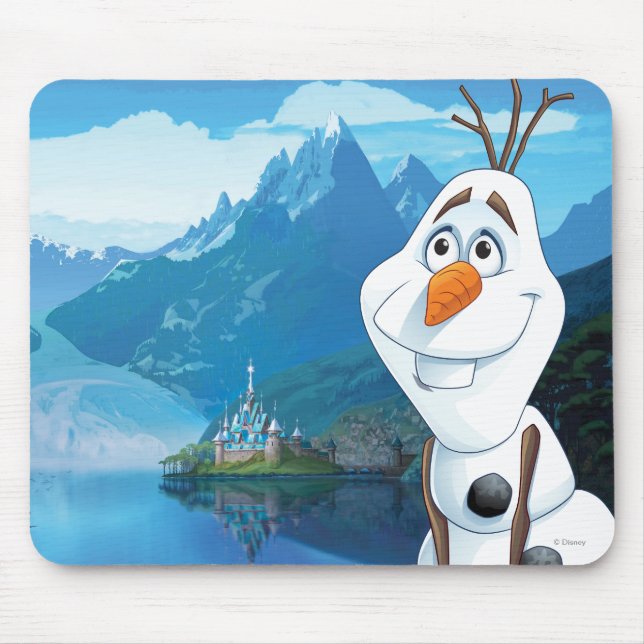 Tapis De Souris Olaf | Aujourd'hui sera parfait (Devant)