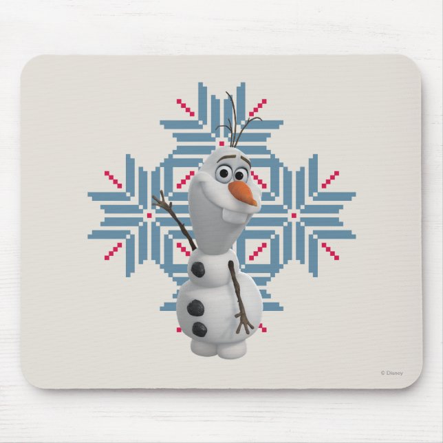 Tapis De Souris Olaf | Fléau de neige bleu (Devant)