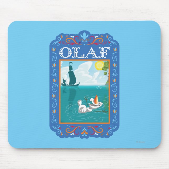 Tapis De Souris Olaf | Flotter dans l'eau (Devant)