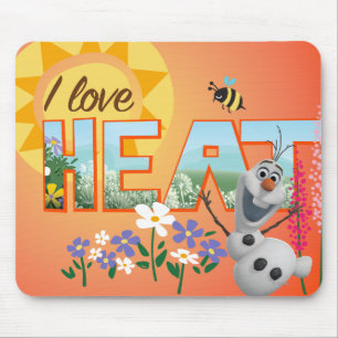 Tapis De Souris Olaf   J'aime la chaleur et le soleil