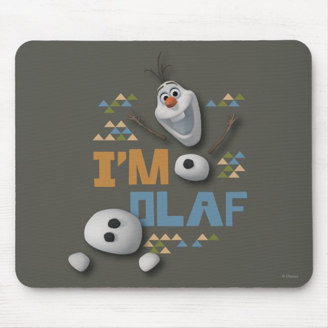Tapis De Souris Olaf | Je suis Olaf (Devant)
