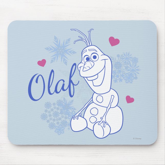 Tapis De Souris Olaf | Les flocons de neige (Devant)