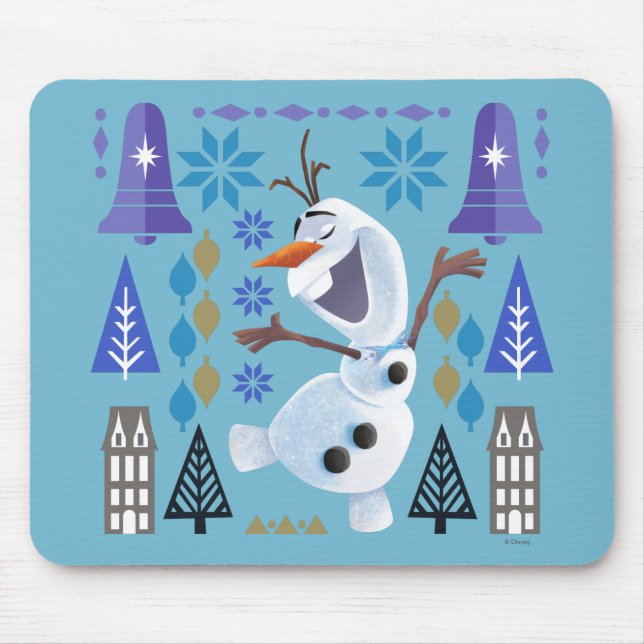 Tapis De Souris Olaf | Magie de la neige (Devant)