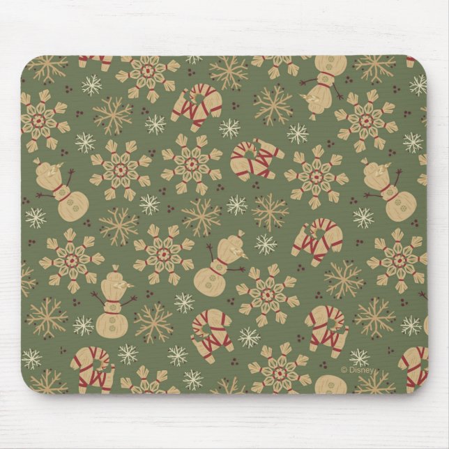 Tapis De Souris Olaf | Snowflakes et Motif magique (Devant)