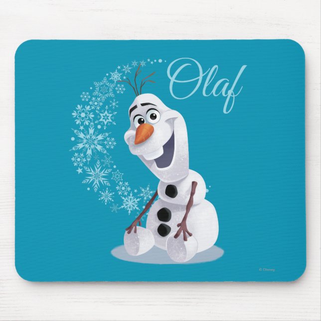 Tapis De Souris Olaf | Vague de flocons de neige (Devant)