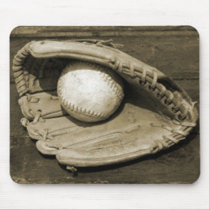 Tapis De Souris Old Baeball Mit et Ball
