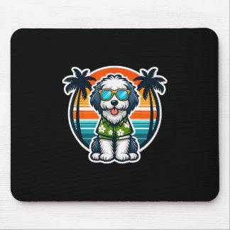 Tapis De Souris Old English Sheepdog Dog Owner Summer Vibes Vacati