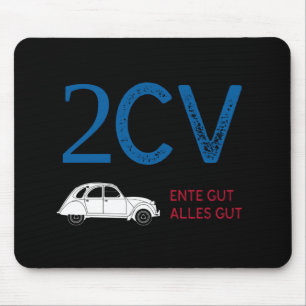 Tapis De Souris Oldtimer 2cv Ente Frankreich Fahne Farben