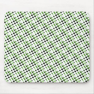 Tapis De Souris Olive Green Bulles rétro Mousepad