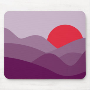 Tapis De Souris Ombre foncée minimaliste violette