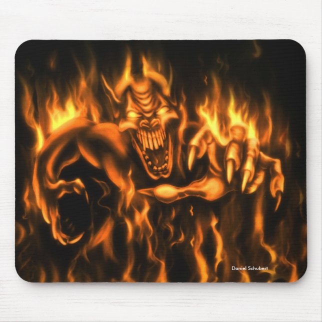 Tapis De Souris On Fire :Mauspad (Devant)