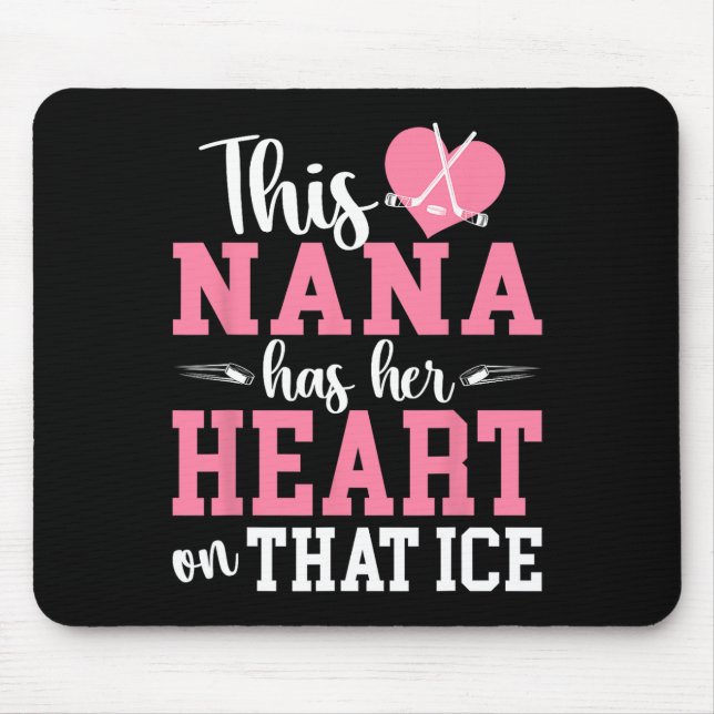 Tapis De Souris On That Ice Hockey Nana Grandma Ice Hockey Player  (Devant)