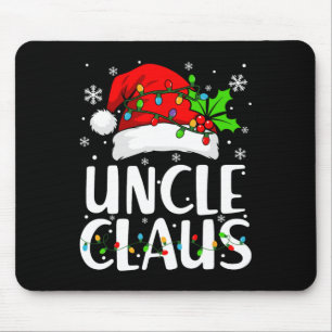 Tapis De Souris Oncle Claus Lumières de Noël Pyjama Famille Matchi