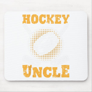 Tapis De Souris Oncle de hockey Famille Sports Entraîneur Joueur F