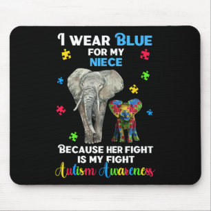 Tapis De Souris Oncle Tante Sensibilisation sur l'autisme