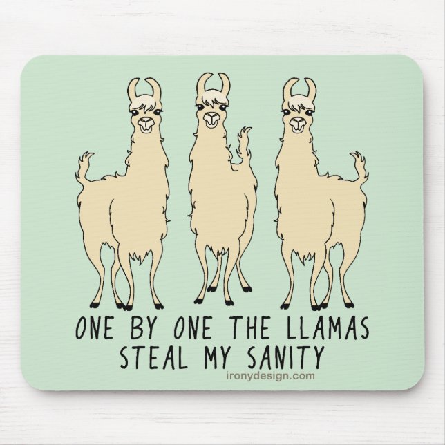 Tapis De Souris One by the Llamas (Devant)