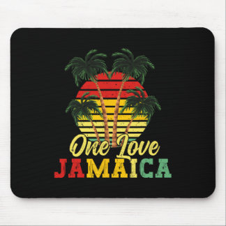 Tapis De Souris One Love Jamaïque Summer Family Vacation Jamaican 