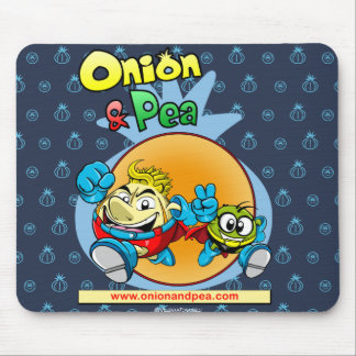Tapis De Souris Onion et Pea blue mousepad.