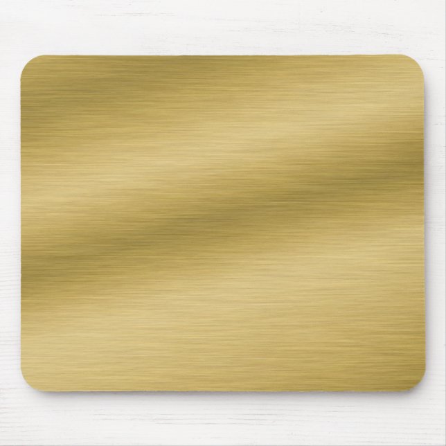 Tapis De Souris Or brossé élégant (Devant)