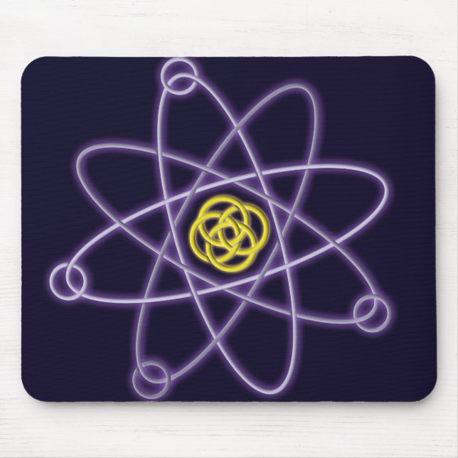 Tapis De Souris Or et argent Science de la structure atomique (Devant)
