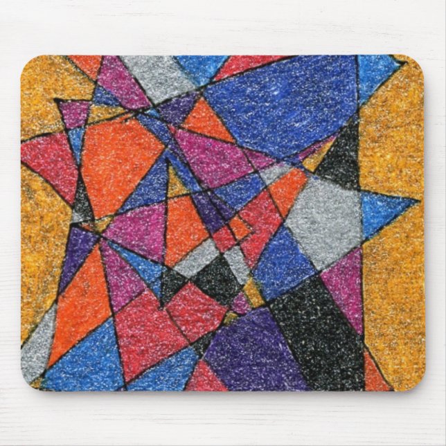 Tapis De Souris "Or et bijoux" Résumé Design Mousepad (Devant)