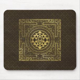Tapis De Souris Or Sri Yantra/Sri Chakra