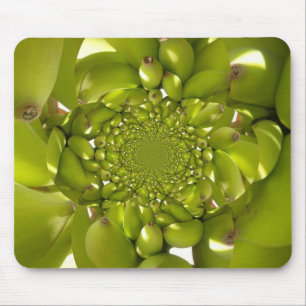 Tapis De Souris Or vert : banane tropicale Twist Kaleidoscope