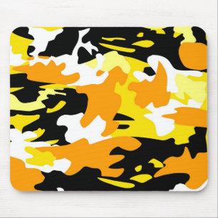 Tapis De Souris Orange Camo Mousepad