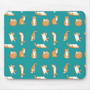 Tapis De Souris Orange Cats Funny