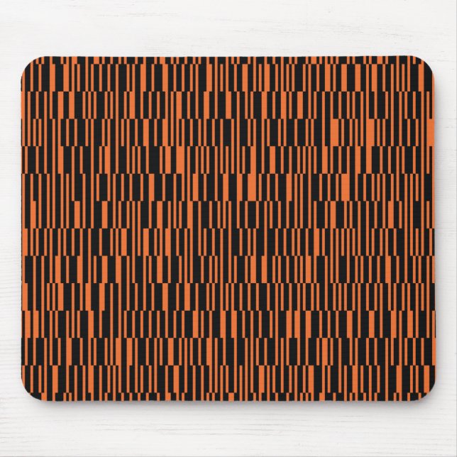 Tapis De Souris Orange, cool, tendance, art graphique géométrique  (Devant)
