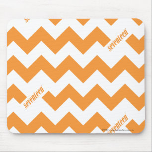 Tapis De Souris Orange de zigzag