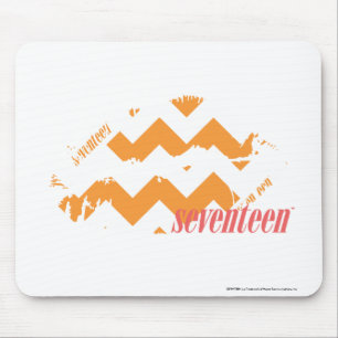 Tapis De Souris Orange de zigzag