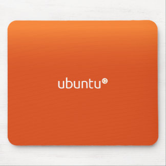 Tapis De Souris Orange d'Ubuntu Linux