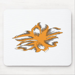 Tapis De Souris Orange jaunâtre, Jaune orangé