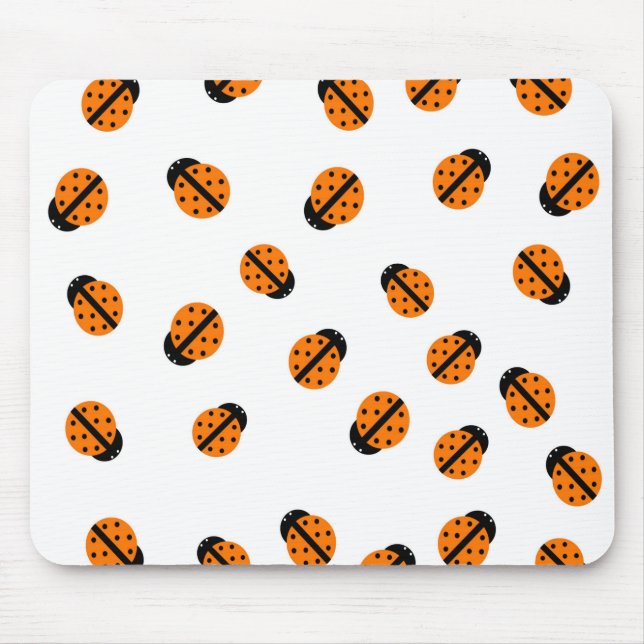 Tapis De Souris Orange Lady Bug Mousepad (Devant)