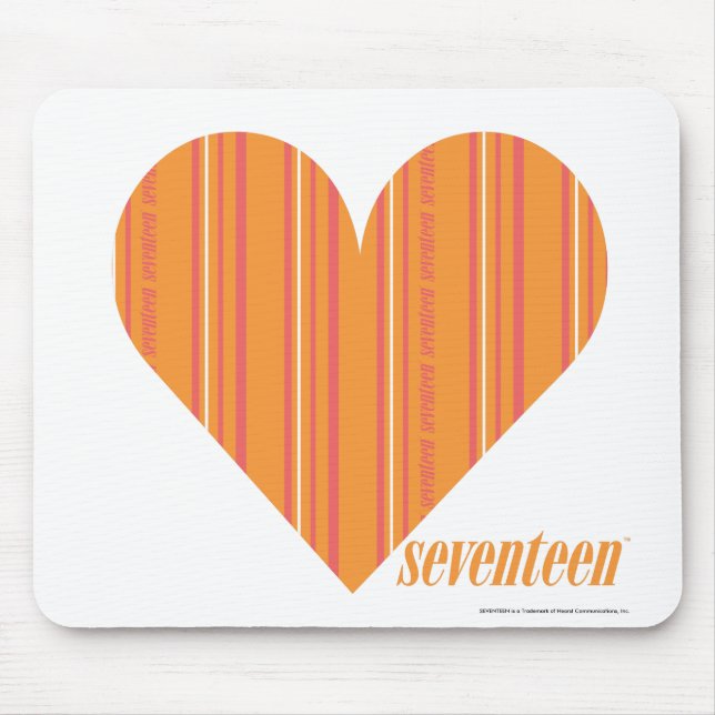 Tapis De Souris Orange mince 3 de rayures (Devant)