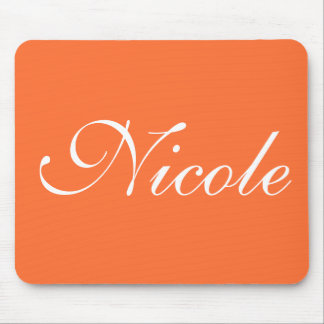 Tapis De Souris Orange Mousepad, nom de la famille