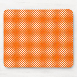 Tapis De Souris Orange nette de motif avec le blanc