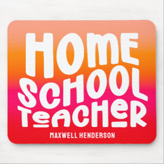 Tapis De Souris Orange Red Ombre Homeschool Teacher Text Design