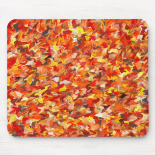 Tapis De Souris Orange Swirl Mousepad