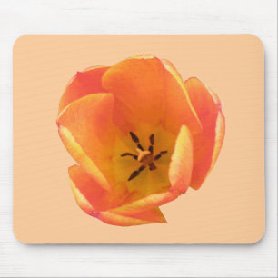 Tapis De Souris Orange Tulip Mousepad
